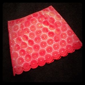 Pink Lilly Pulitzer scallop skirt